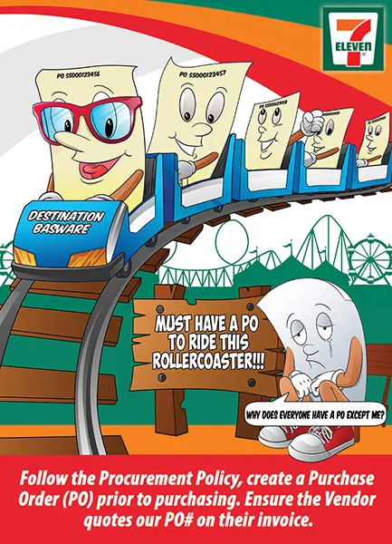 Rollercoaster concept art for 7-Eleven
