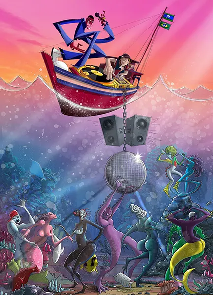 Underwater party