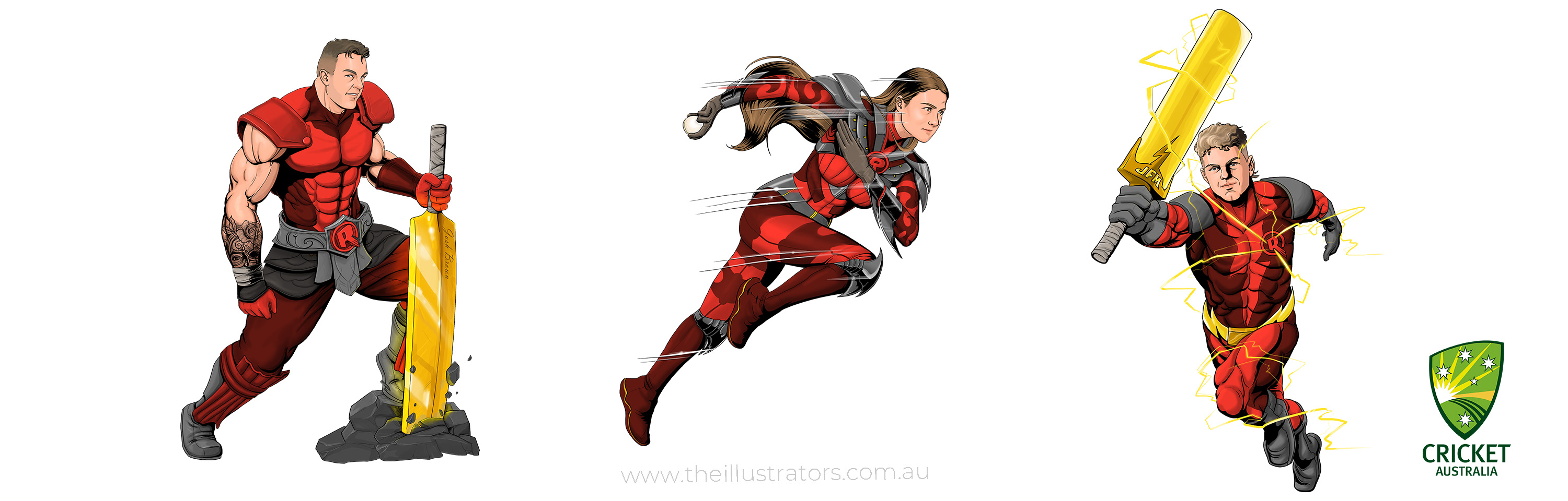 Cricket Australia comic book superheros
