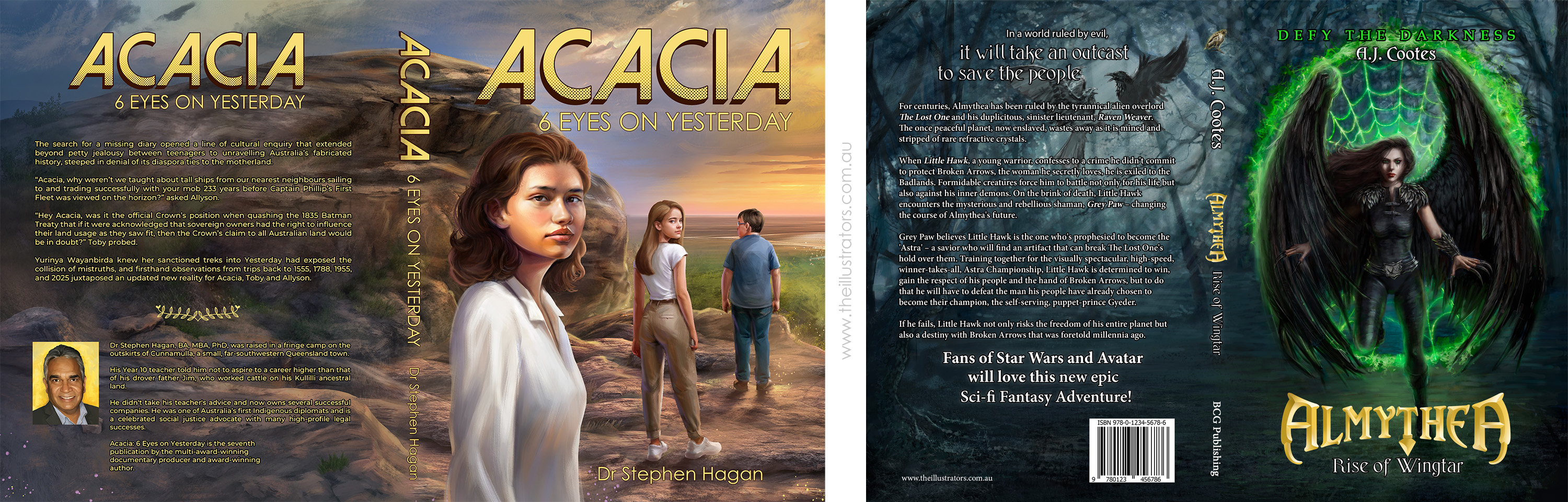 Paperback covers by The Illustrators
