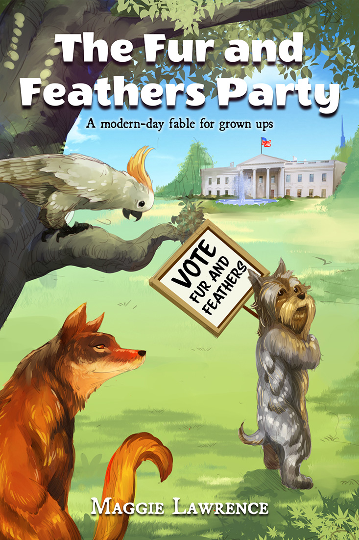 Red wolf, silky-haired terrier and a feisty yellow-crested cockatoo.