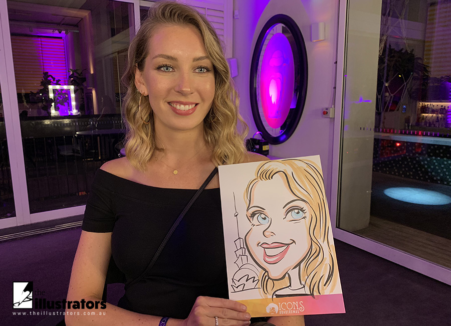 The Illustrators live caricature drawing