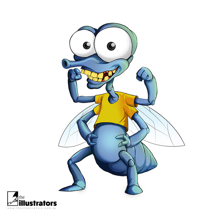 Tough fly with big eyes
