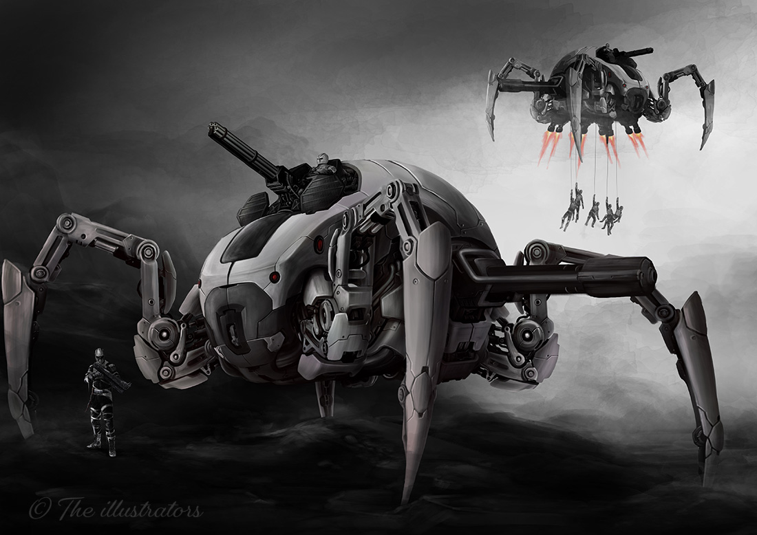 Spider ship concept art