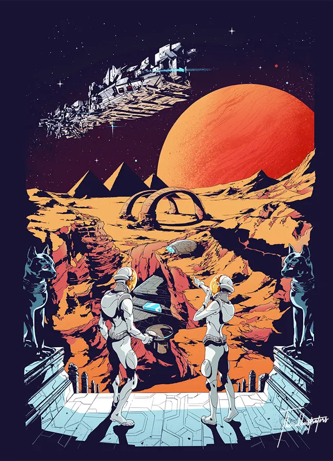 Space scene
